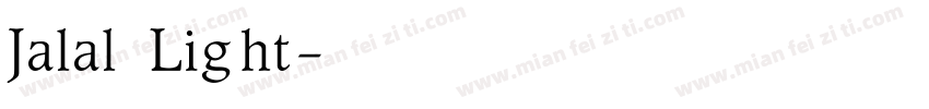 Jalal Light字体转换
